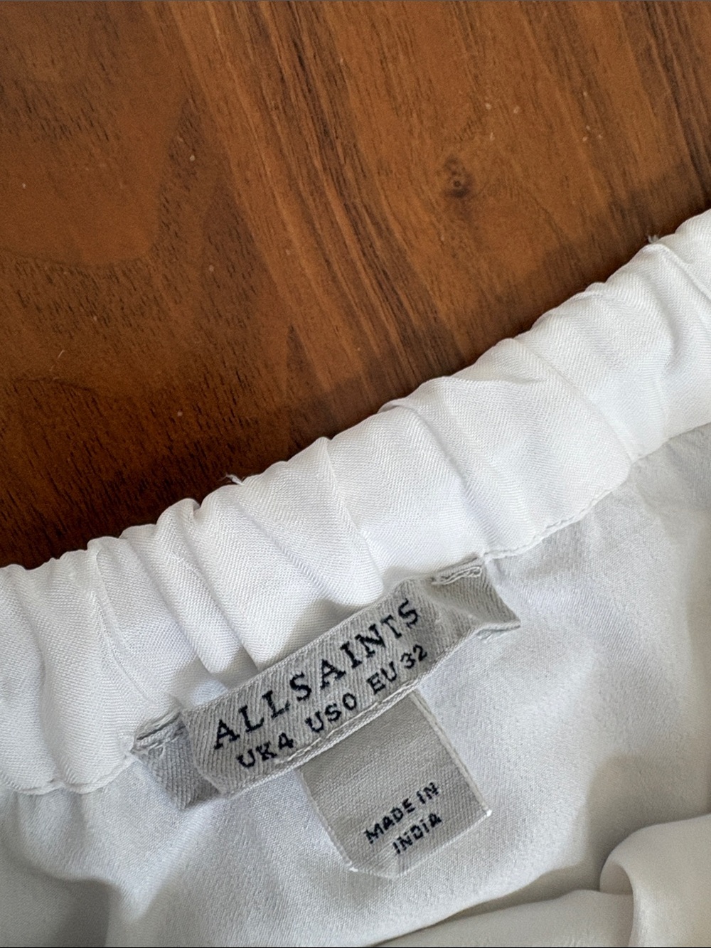 All Saints Eva Tiered Maxi Skirt Chalk White Size US 0 - Picture 11 of 13